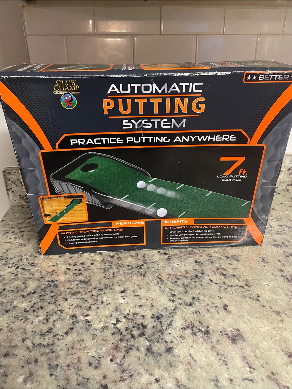 New Club Champ Automatic Putting System 7-foot indoor golf training aid Gift - Picture 7 of 10